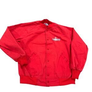 Vintage Seattle Rainier Cup Bomber Snap Button Jacket 80s Large